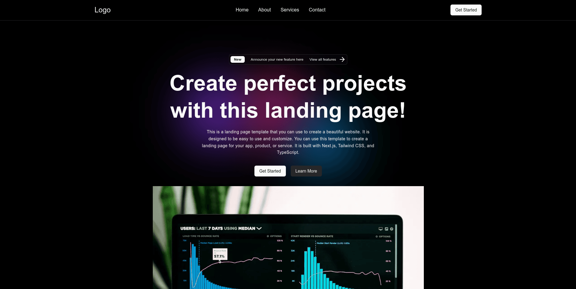 Simple SAAS Landing Page